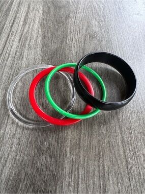 Vintage Bangle Bracelet Set Plastic